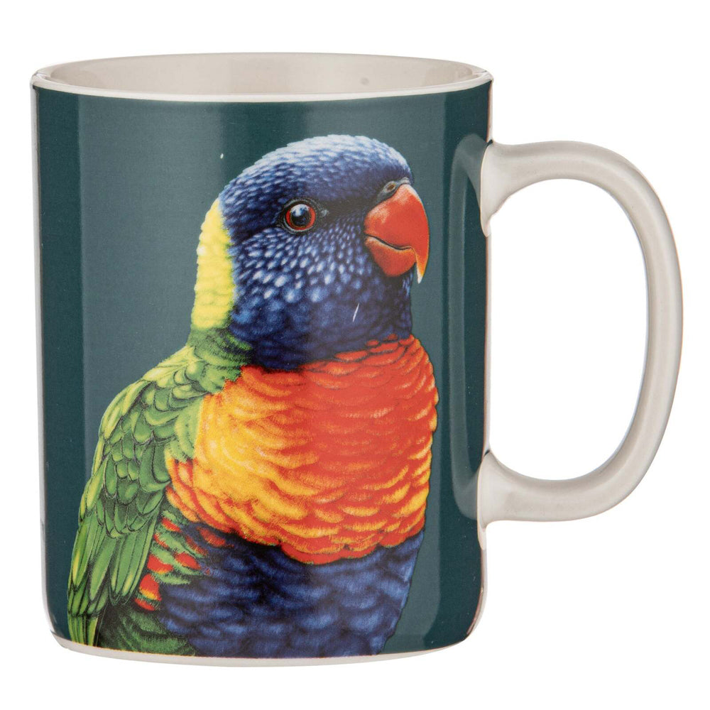 521856-ashdene-new-bone-china-350ml-modern-birds-rainbow-lorikeet-mug