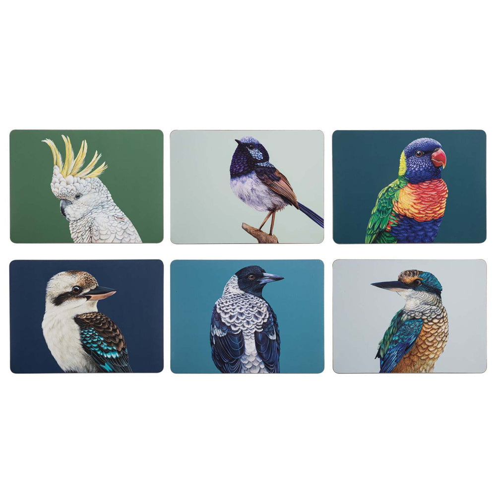 521864-6pk-ashdene-hardboard-cork-29cm-modern-birds-placemat-assorted