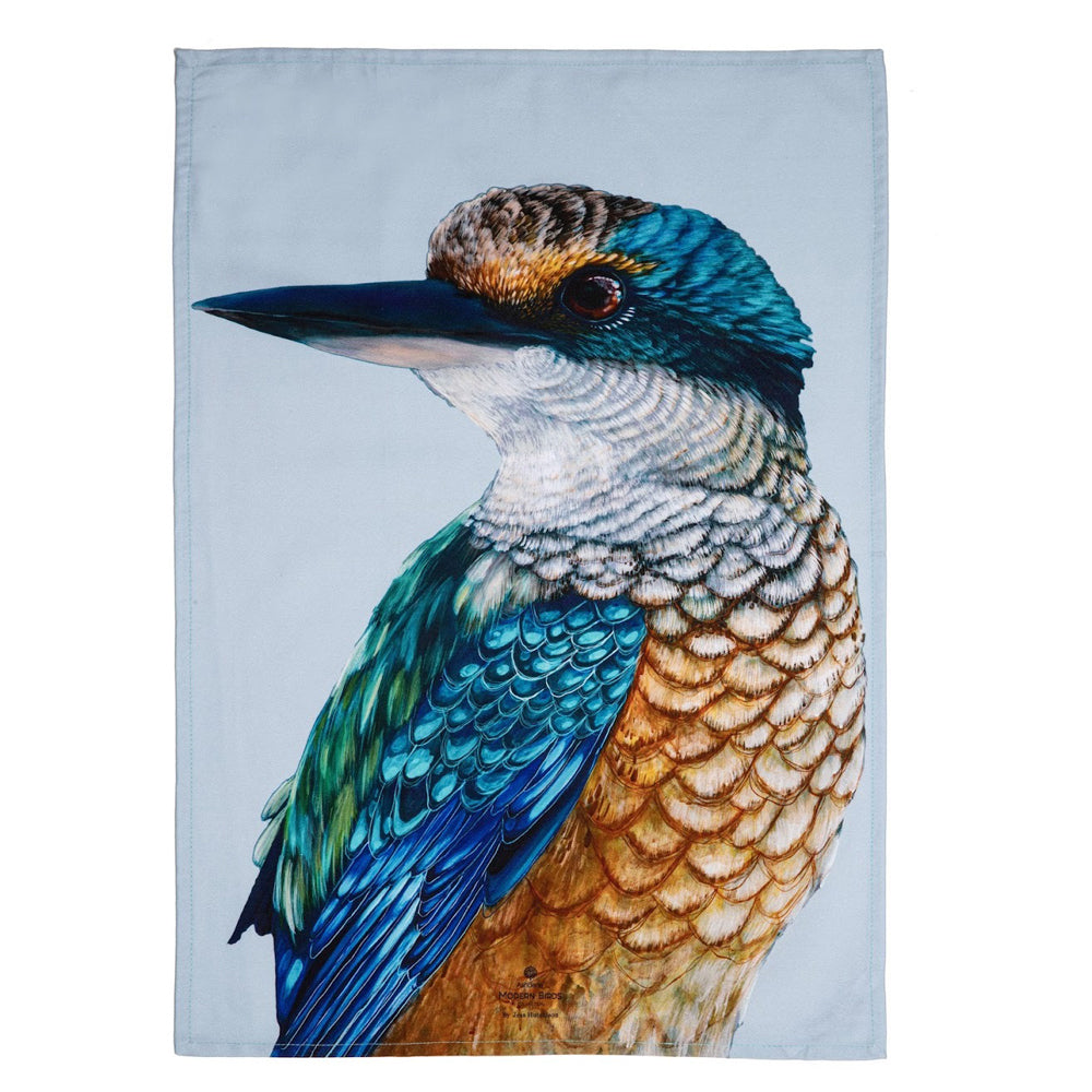 521869-ashdene-cotton-70x50cm-modern-birds-kingfisher-kitchen-towel