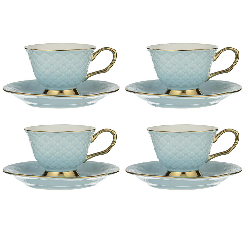 521903-4x-ashdene-new-bone-china-ripple-cup-saucer-set-powder-blue