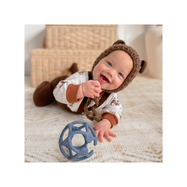 4236100-playground-baby-infant-10-5cm-silicone-teething-ball-3m-steel-blue