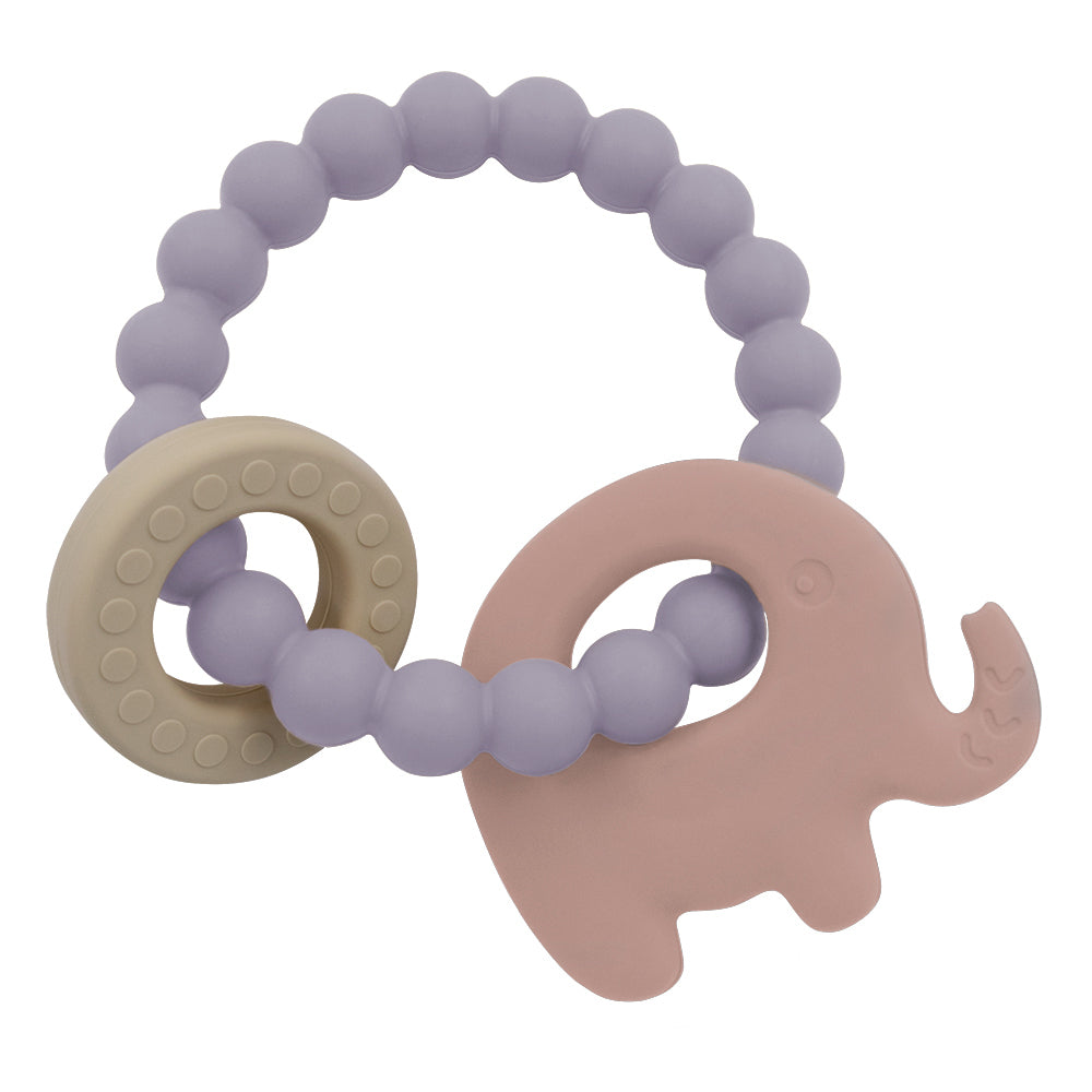 4236111-playground-baby-11cm-silicone-beechwood-elephant-teether-3m-lilac