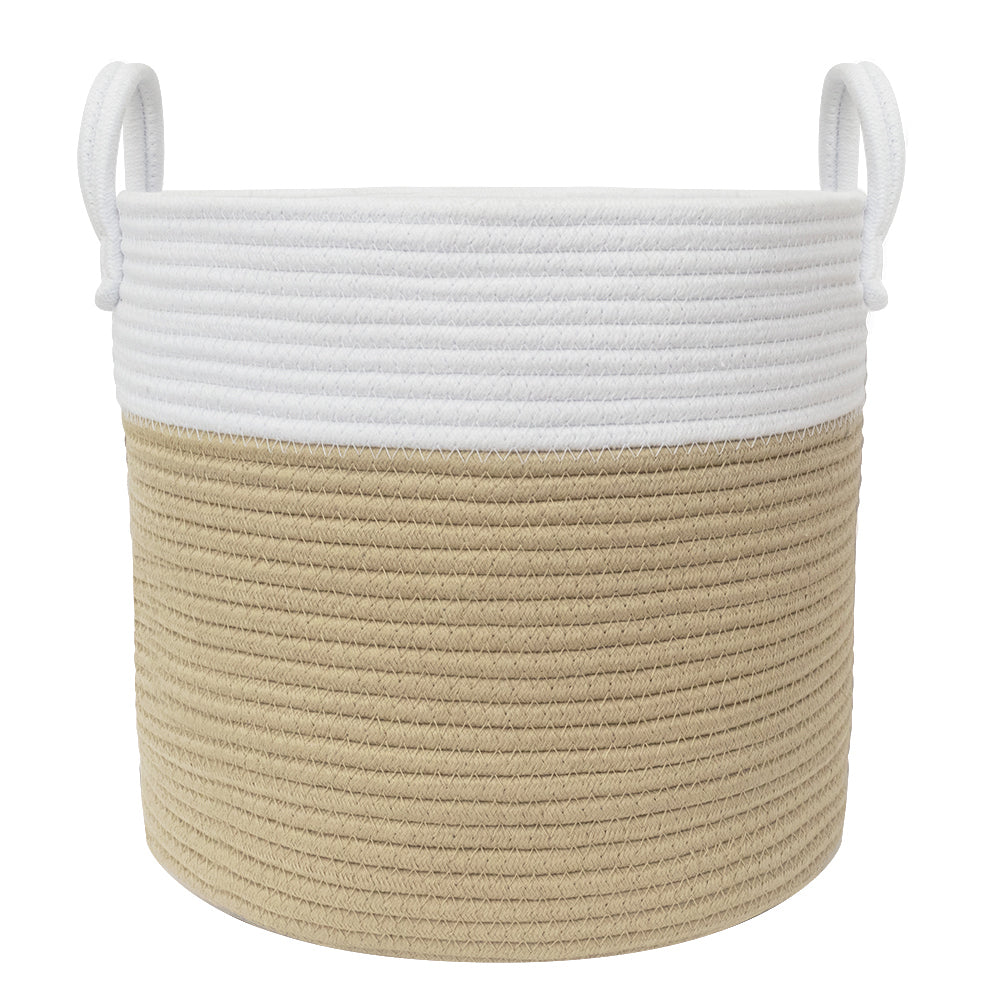 6611258-living-textiles-35cm-cotton-rope-hamper-medium-white-natural