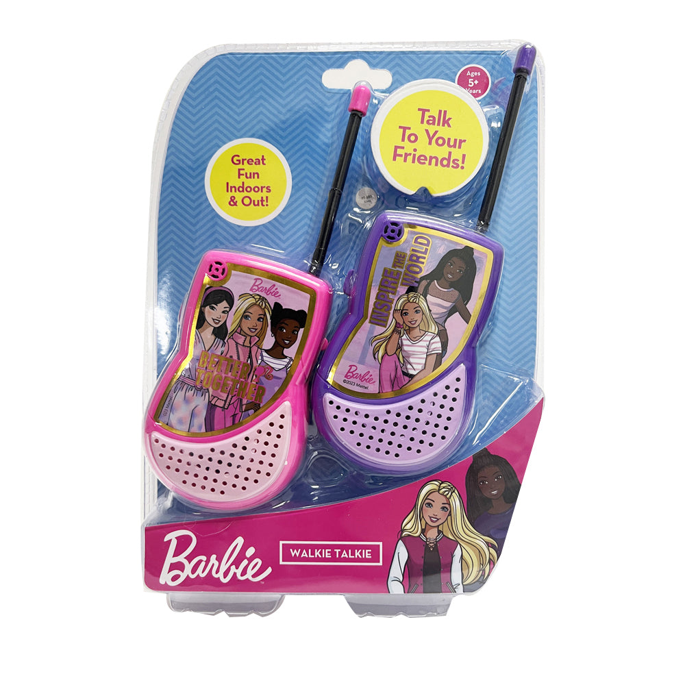 340-11005-2pc-barbie-walkie-talkie-radio-kids-children-handheld-toy-assorted-5y