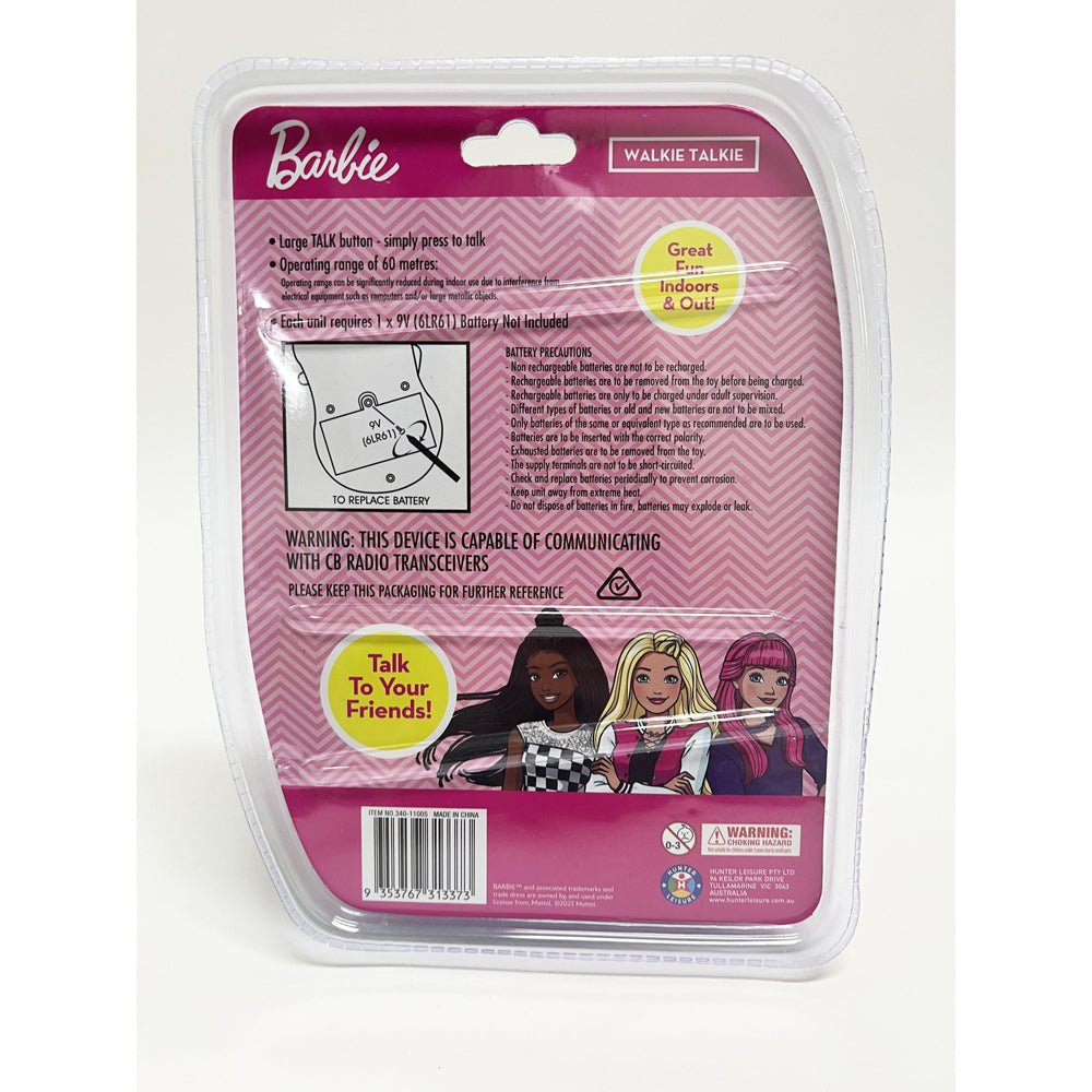 340-11005-2pc-barbie-walkie-talkie-radio-kids-children-handheld-toy-assorted-5y
