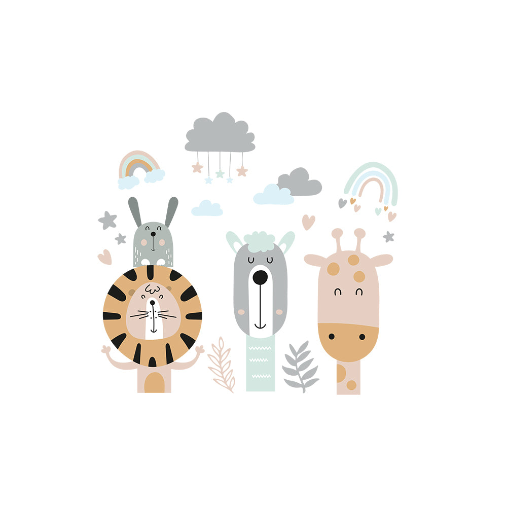 401-11003-5pk-hello-sunshine-kids-42cm-safari-wall-stickers-3y