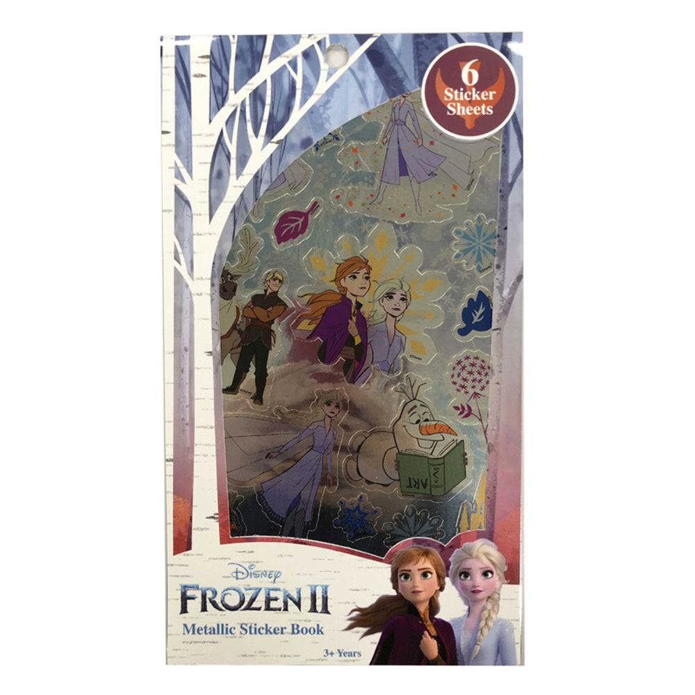 407-003328-6pk-frozen-2-kids-children-metallic-sticker-book-3y