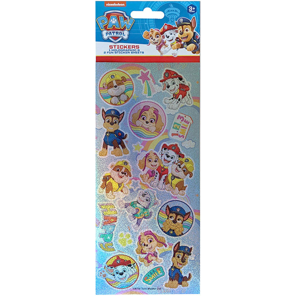 442-006503-3pk-haven-paw-patrol-kids-holographic-fun-sticker-sheets-assorted-3y
