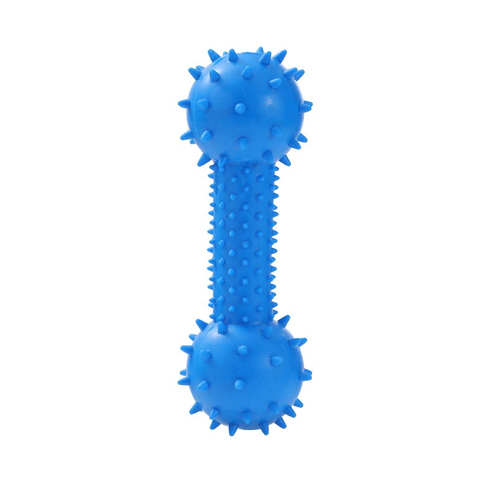 36034-paws-claws-rubber-14-5x5cm-dumbbell-pet-dog-toy-assorted