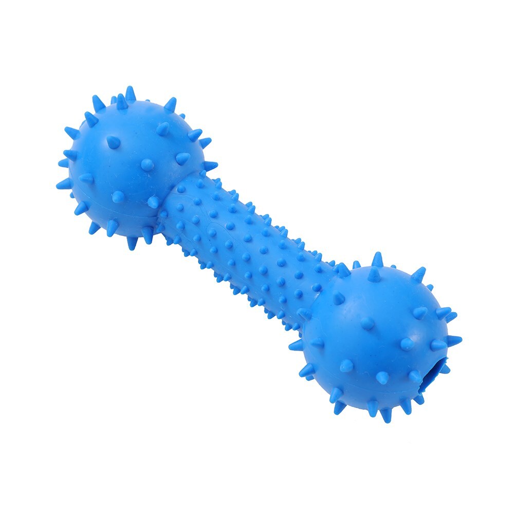 36034-paws-claws-rubber-14-5x5cm-dumbbell-pet-dog-toy-assorted