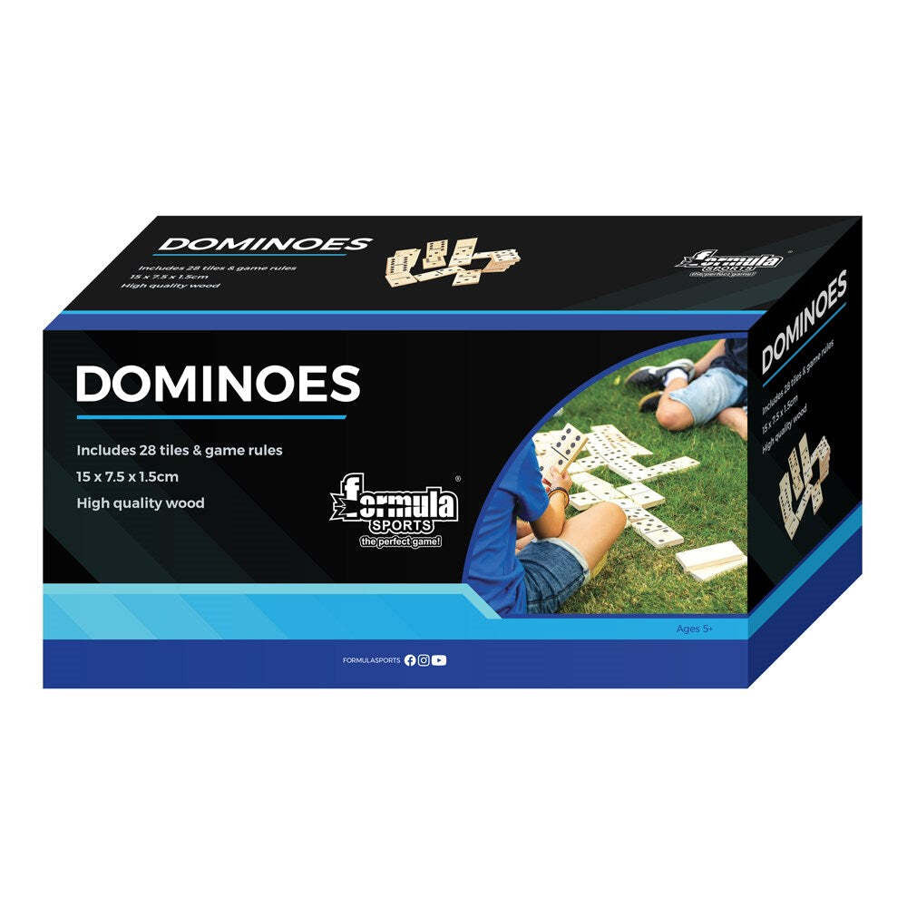 Formula Sports 15x17cm Wood Dominoes Tabletop Family Game 5y+