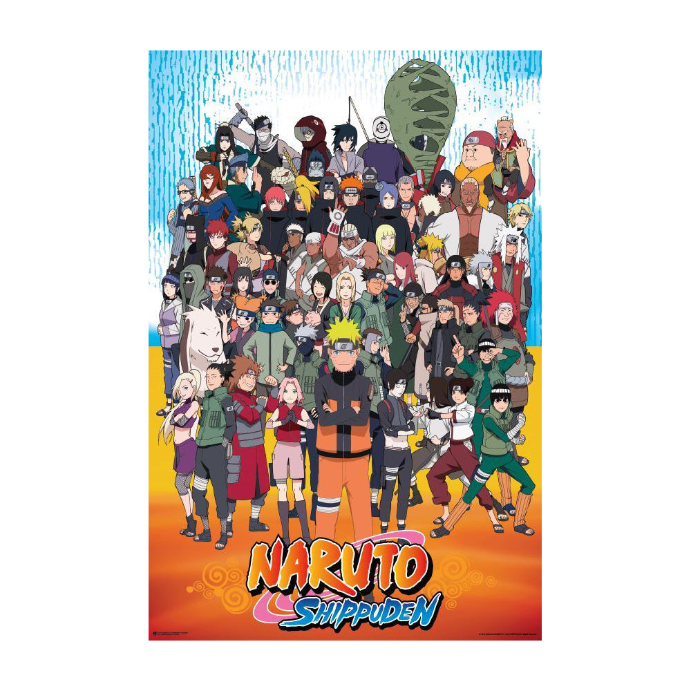 4736-impact-merch-naruto-shippuden-cast-regular-sized-poster-92x61cm