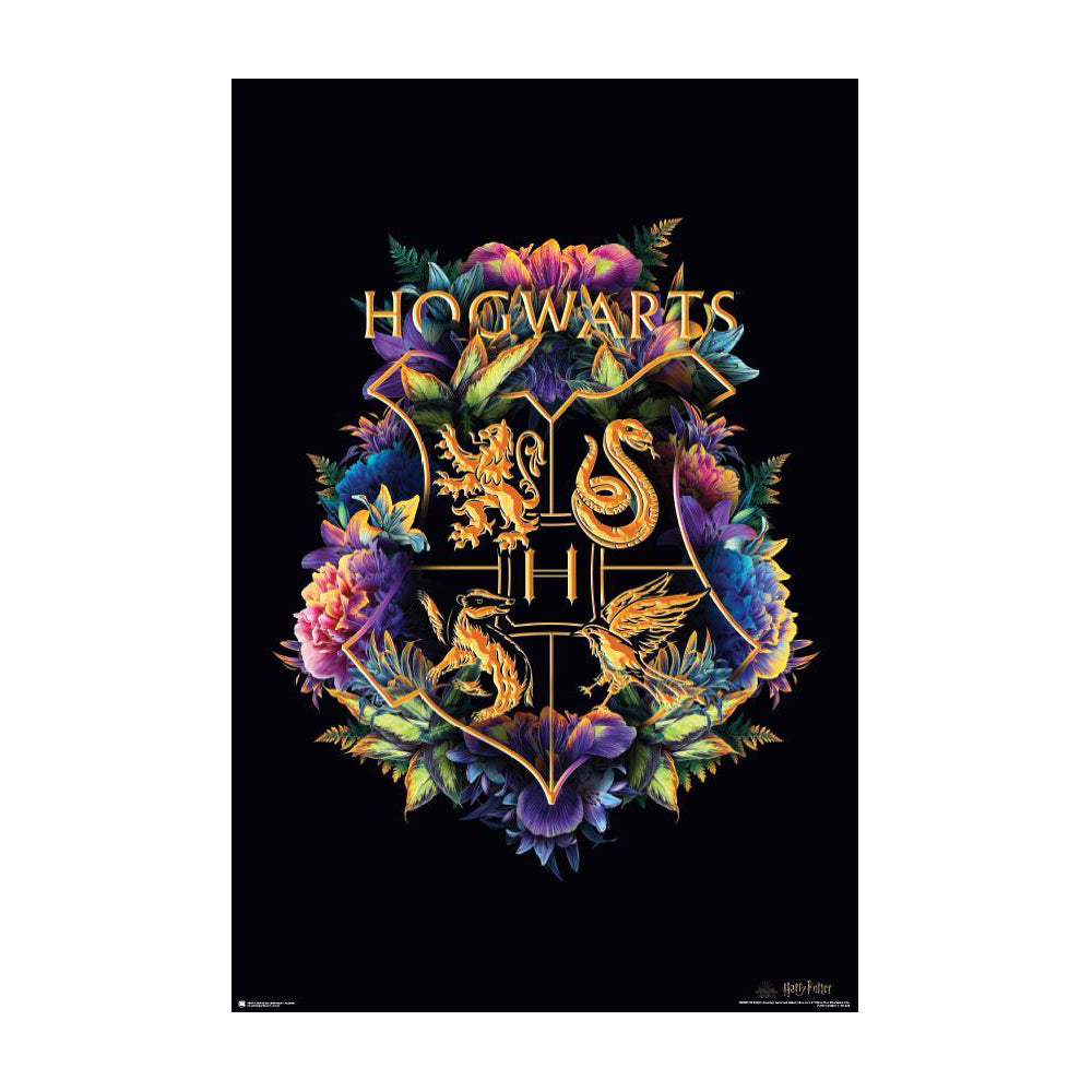 4801-impact-merch-harry-potter-floral-crest-regular-sized-poster-92x61cm