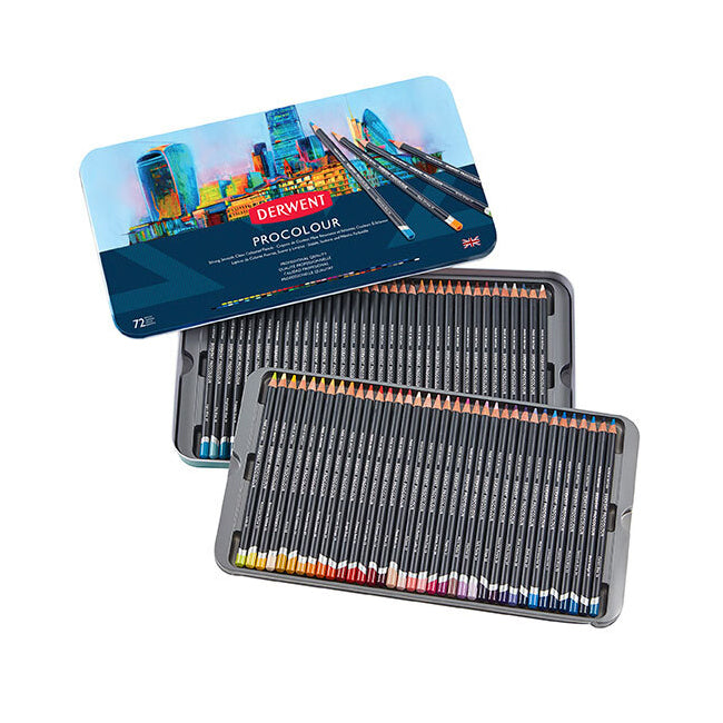 2302508-72pk-derwent-procolour-drawing-colouring-art-pencil-w-tin
