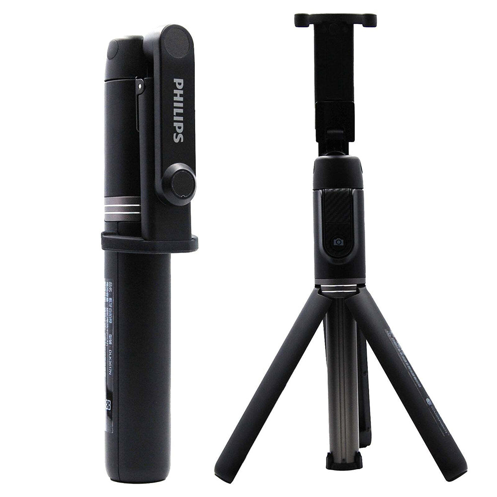 4895229100626-philips-flexible-tripod-selfie-stick-w-bluetooth-remote-for-iphone-black