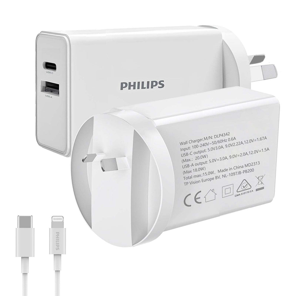 4895229134904-philips-20w-wall-charger-adapter-w-usb-c-to-mfi-certified-lightning-cable-for-iphone-wht