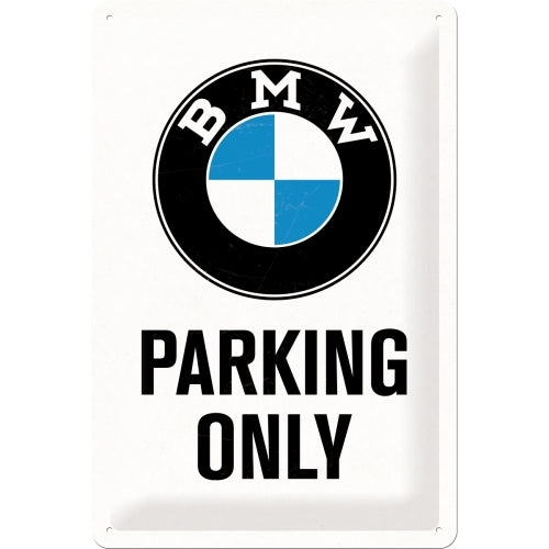 5122241-nostalgic-art-20x30cm-medium-metal-wall-hanging-sign-bmw-parking-only-white