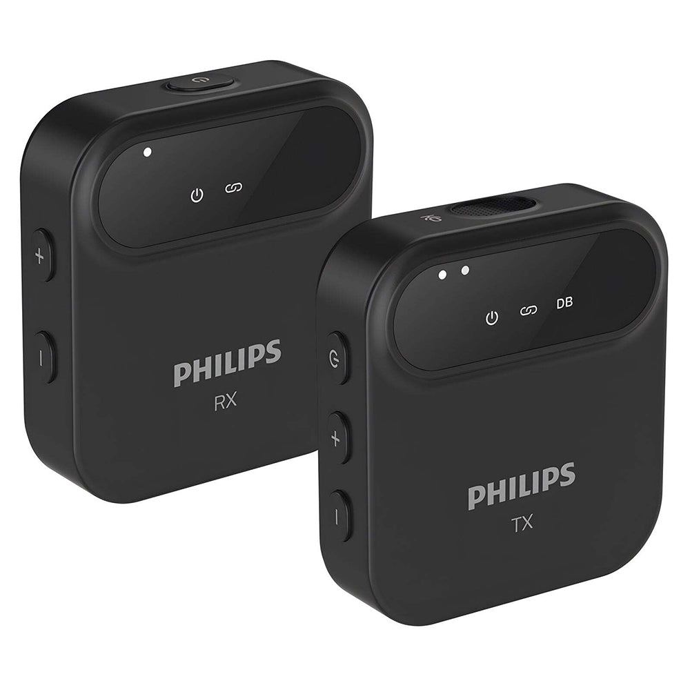 6951613954881-2pc-philips-2-4ghz-wireless-microphone-sound-recorder-collector-black