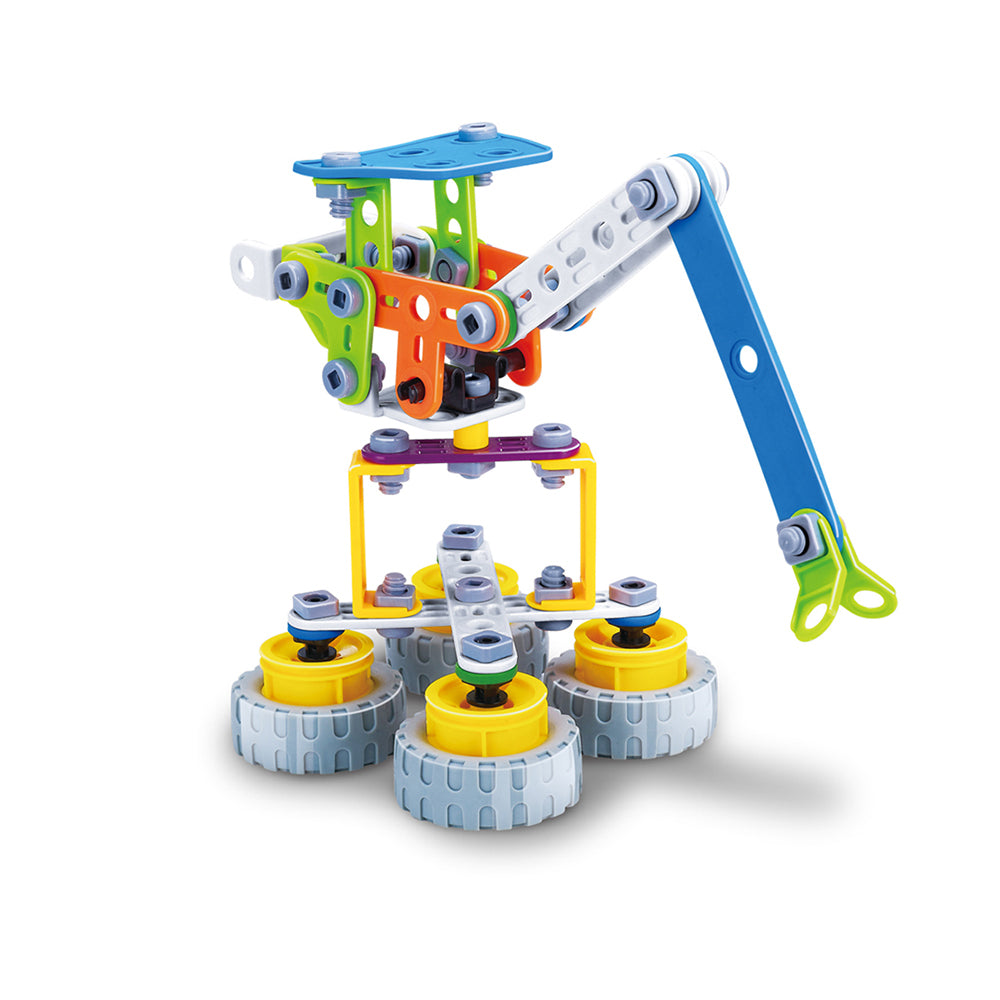 92pcs Construct IT Flexibles DIY Tower Crane Toy w/ Tools Kit Kids 4y+