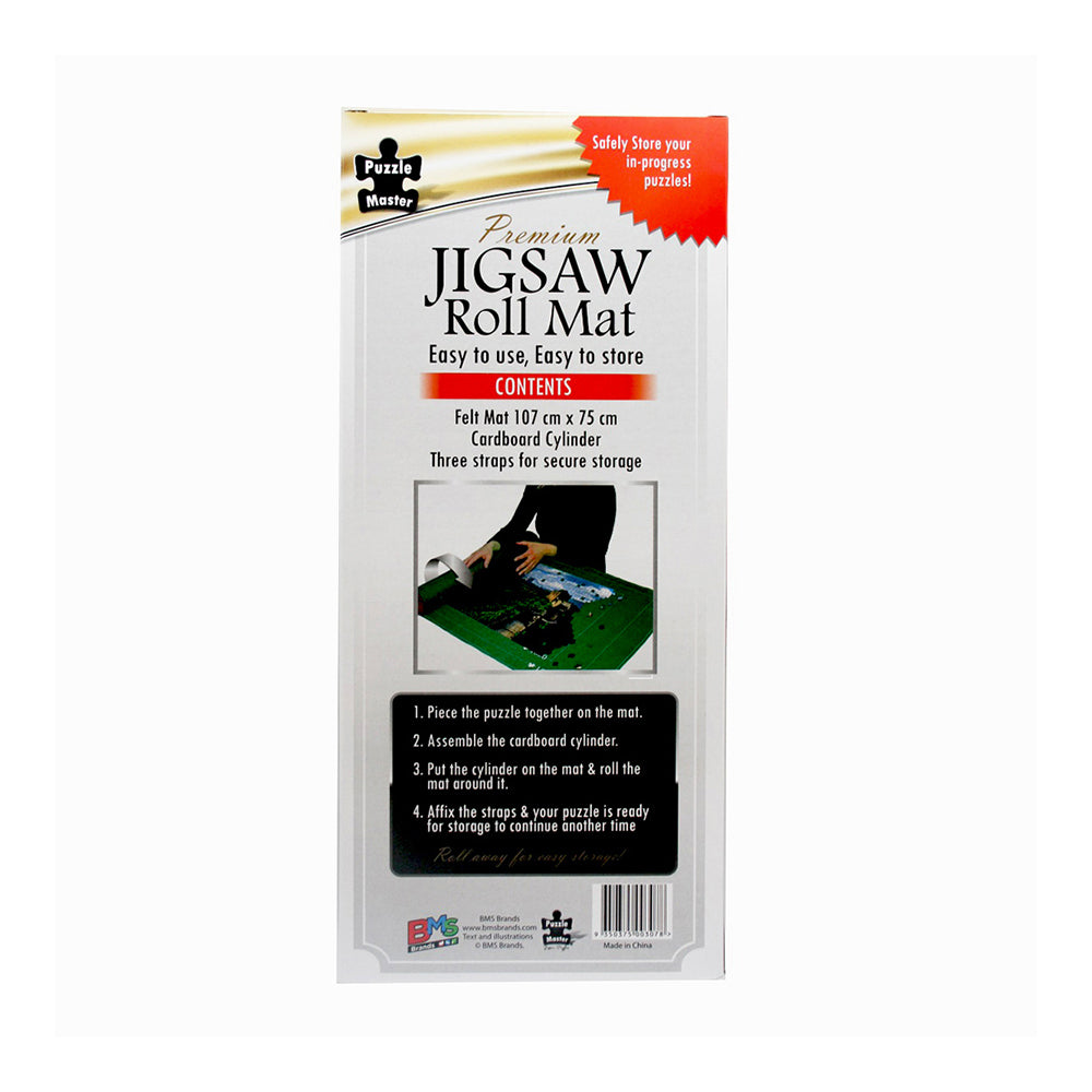 Puzzle Master 107x75cm Jigsaw Puzzle Mat w/ Cylinder & Straps Set