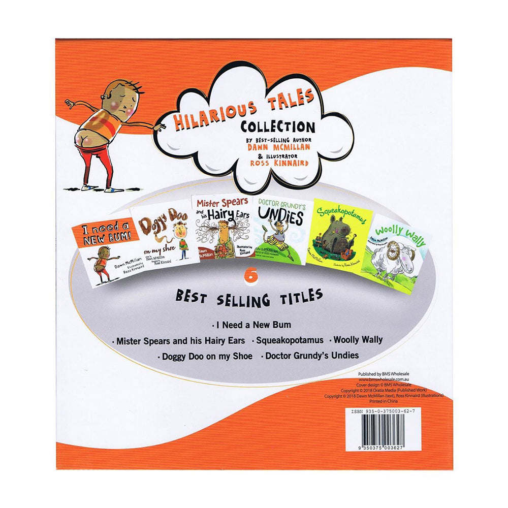 6pc Hilarious Tales Collection Paperback Book Set 5y+