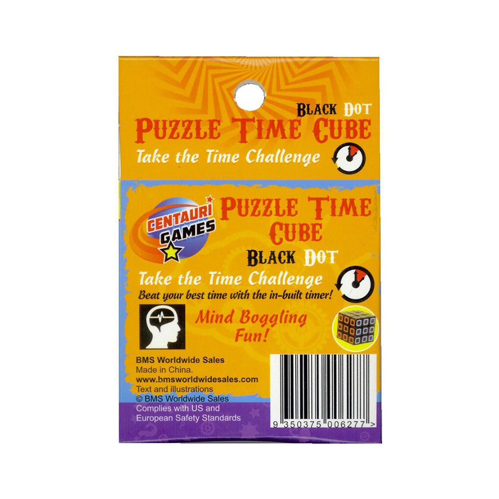 Centauri Games Cube Timer Puzzle Solving/Brain Teaser Toy Kids 5+ Black Dot