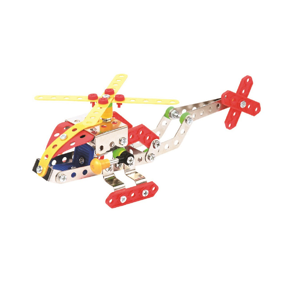 120pc Construct IT DIY Helicopter Toy w/ Tools Kit Kids 8y+