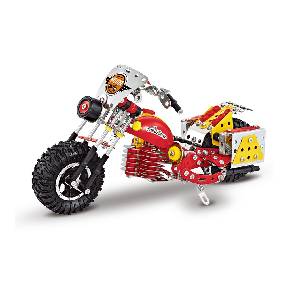 450pc Construct IT Mega Set DIY Chopper Motorcycle Toy w/Tools Kit Kids 8y+
