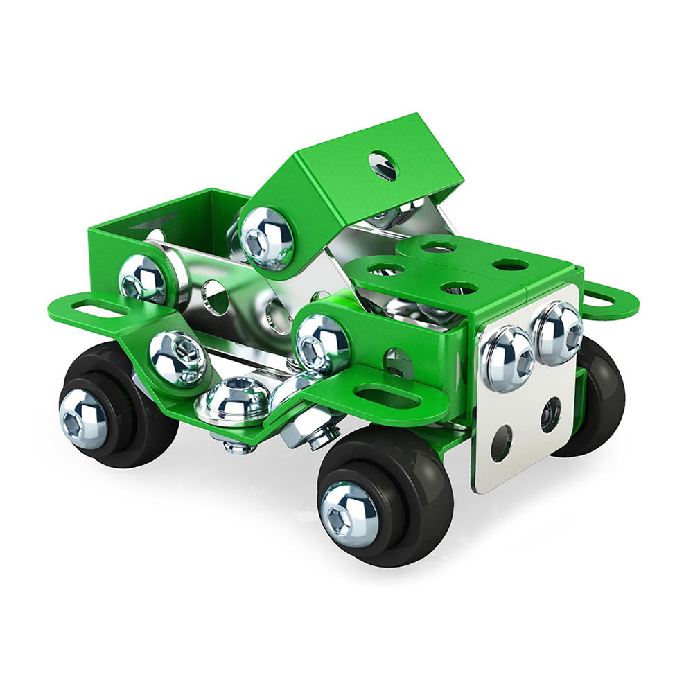 90pc Construct IT Constructables DIY Off-Roader Toy w/ Tools Kids 6y+ Green