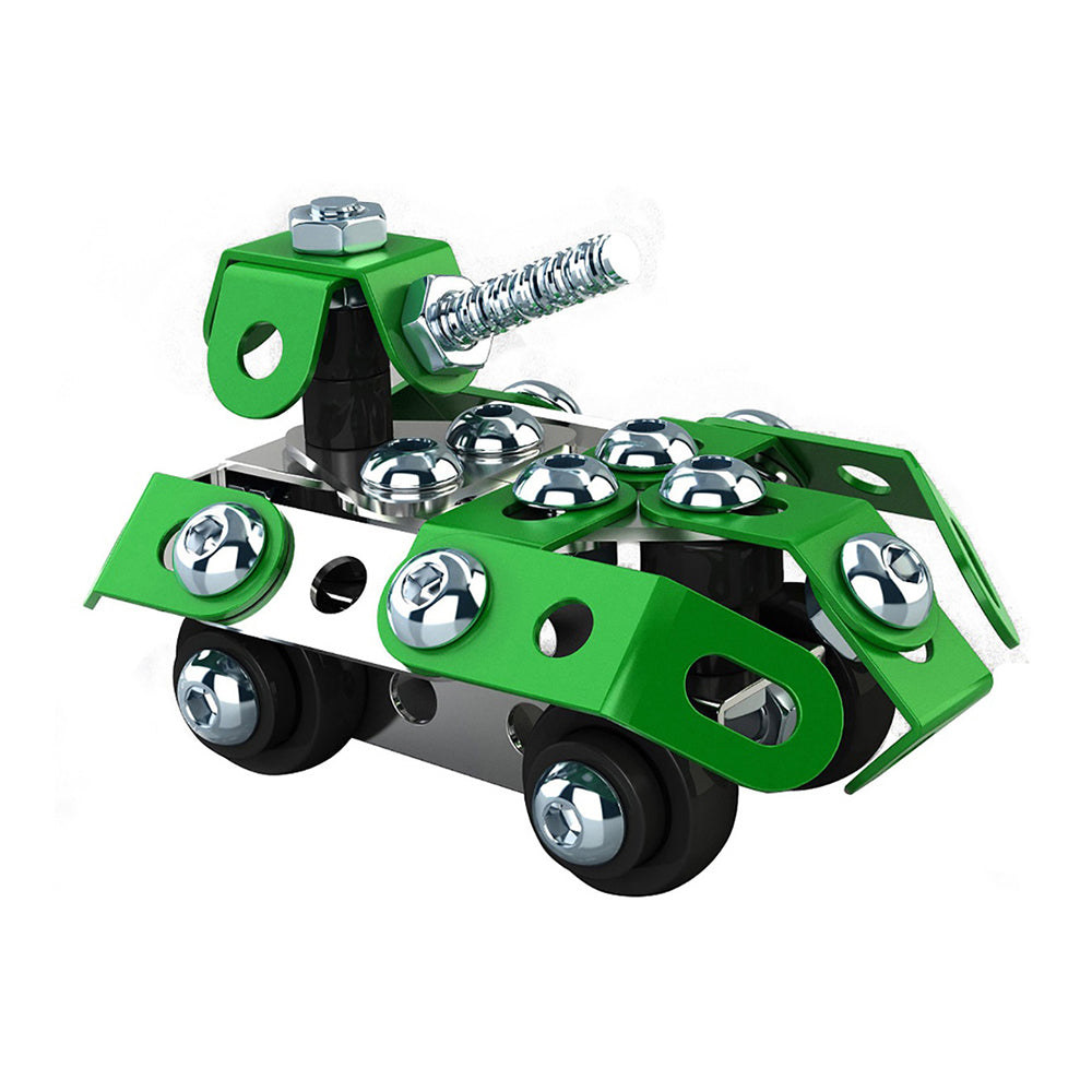 78pc Construct IT Constructables DIY Tank Toy w/ Tools Kids 6y+ Green