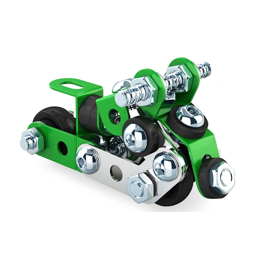 71pc Construct IT Constructables DIY Motorbike Toy w/ Tools Kids 6y+ Green