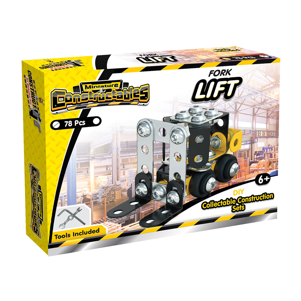 78pc Construct IT Constructables DIY Fork Lift Toy Set w/ Tools Kids 6+ YLW