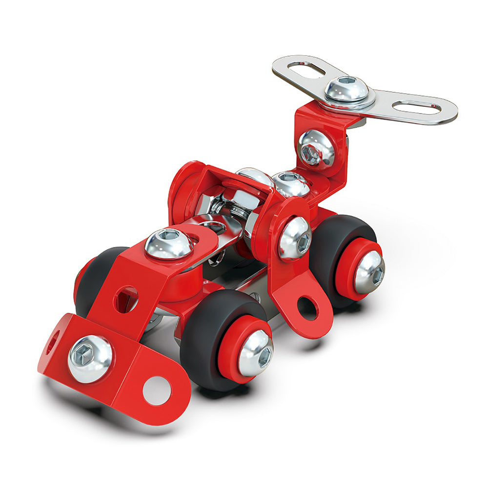 57pc Construct IT Constructables DIY Race Car Toy Set w/ Tools Kids 6y+ Red