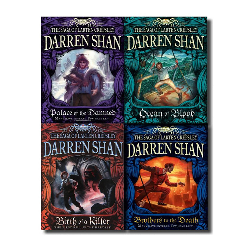 4pc Darren Shan's The Saga of Larten Crepsley Reading Book Set