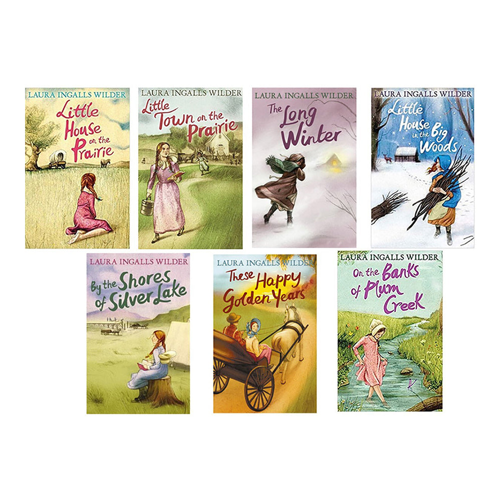 7pc Harper Collins Little House On The Prairie Story Book Set 12y+