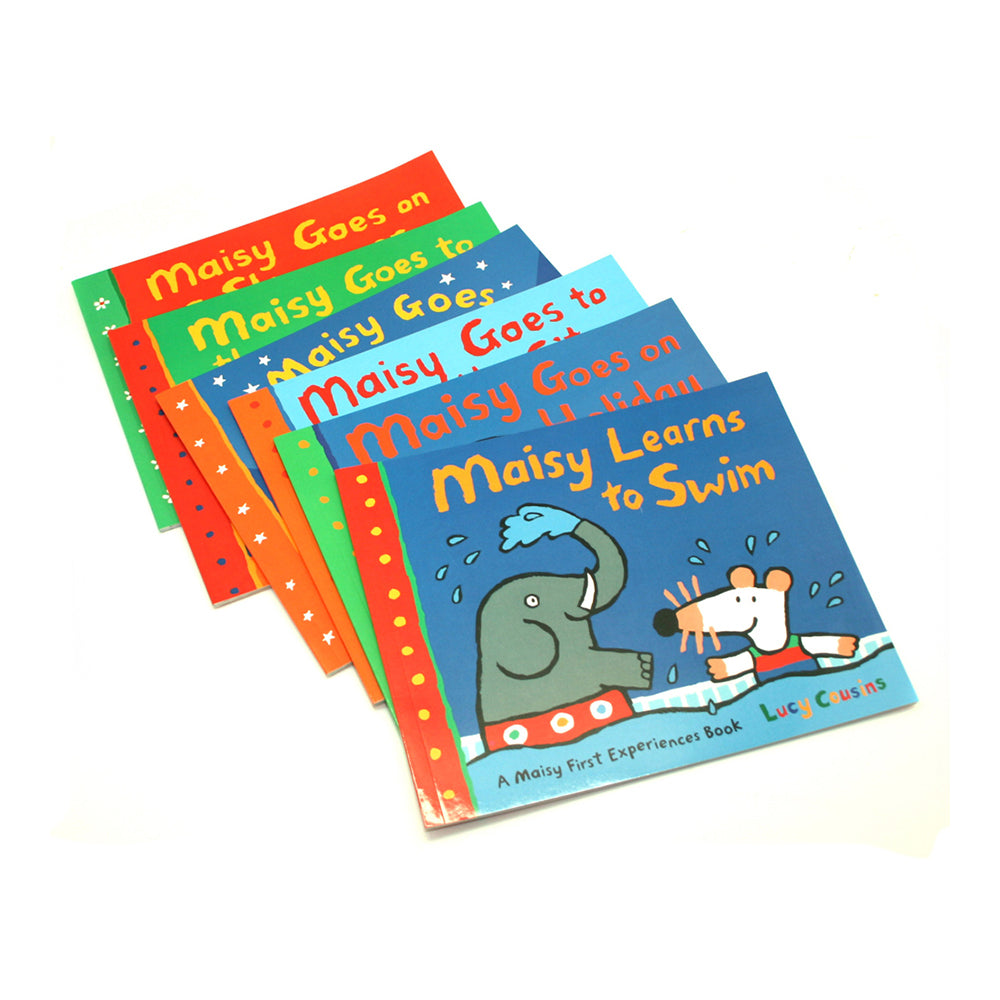 6pc Walker Maisy Holiday Kids Bedtime Story Book Collection w/ Bag 3y+