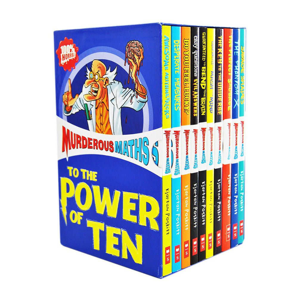 10pc Murderous Maths To The Power of Ten Reading Book 8y+