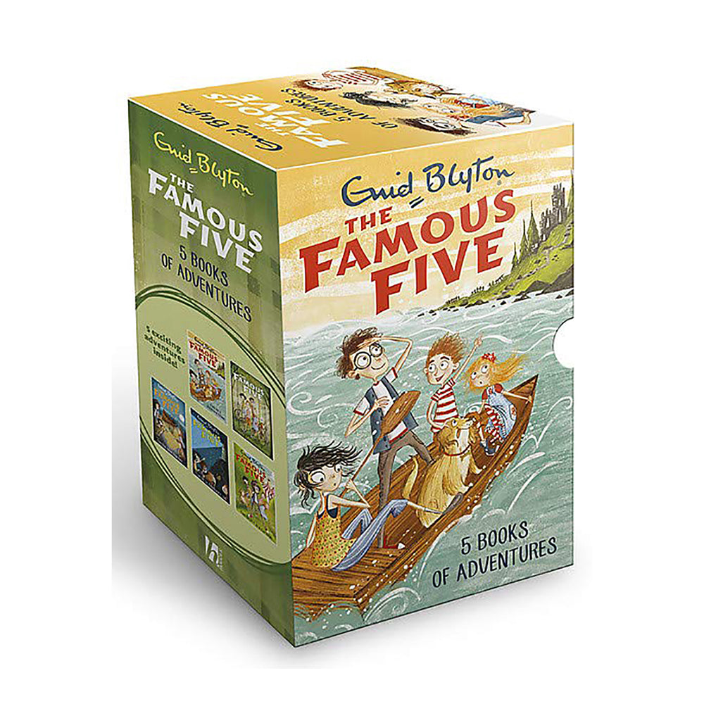 5pc Hachette The Famous Five Books Of Adventure Kids Reading Collection 8y+