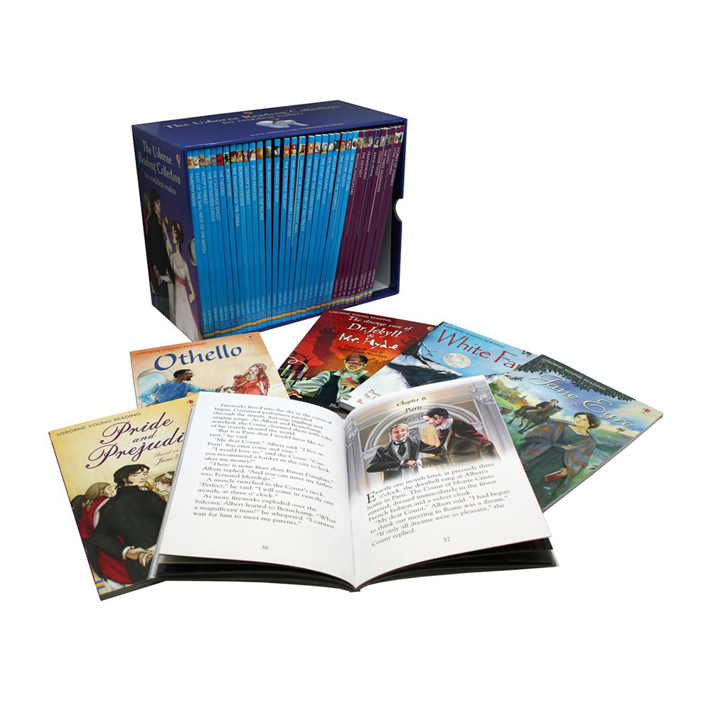 25pc Usborne Confident Readers Box Kids Book Collection Set 5y+