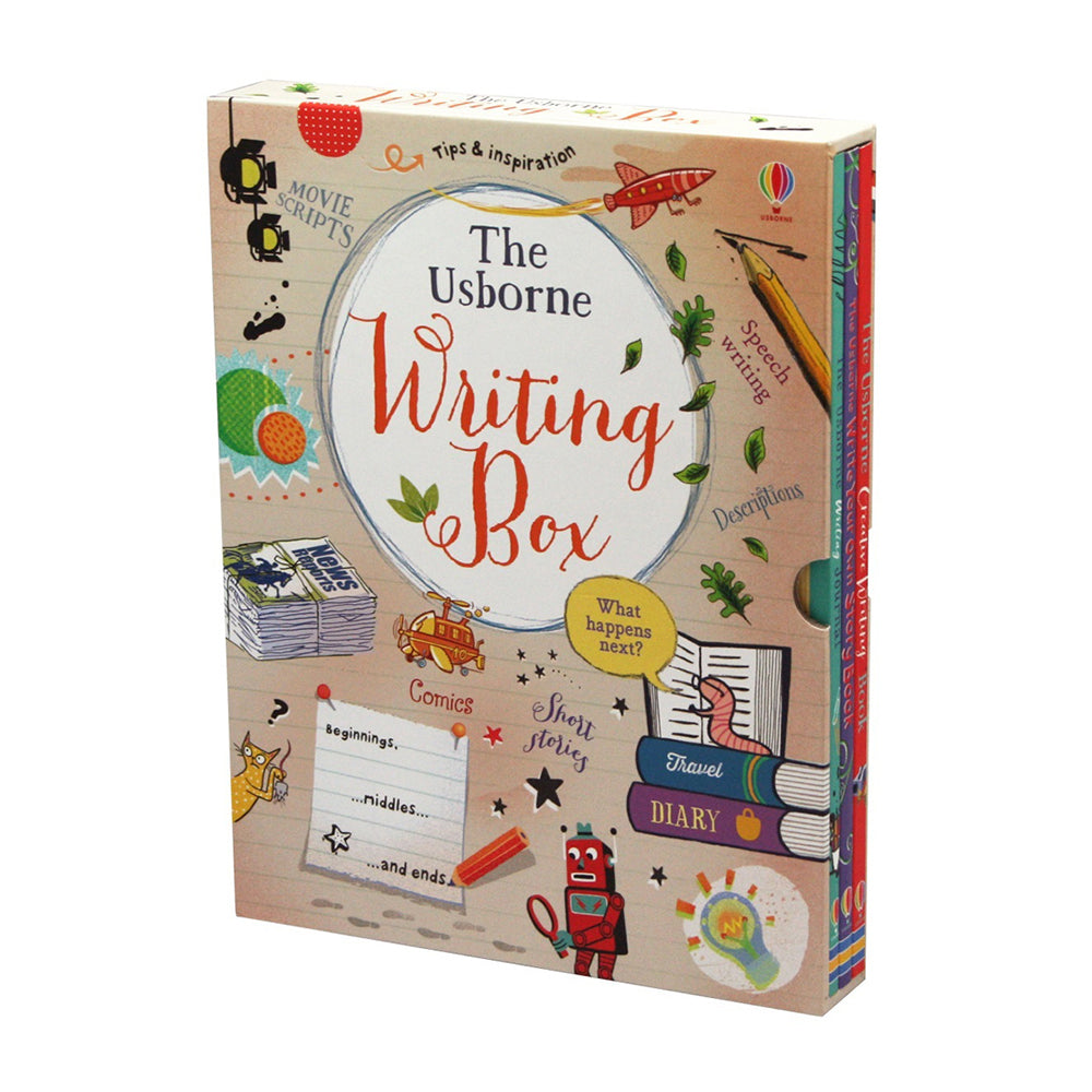 3pc Usborne Writing Box Story Book/Journal Set Kids/Children 8y+