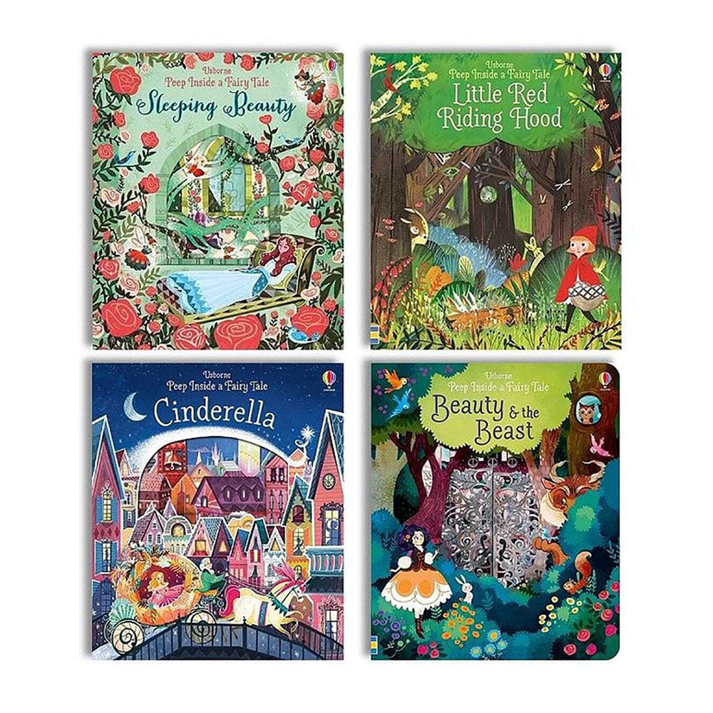 Usborne Peep Inside A Fairytale Box Kids Fun Reading Book Set 3y+