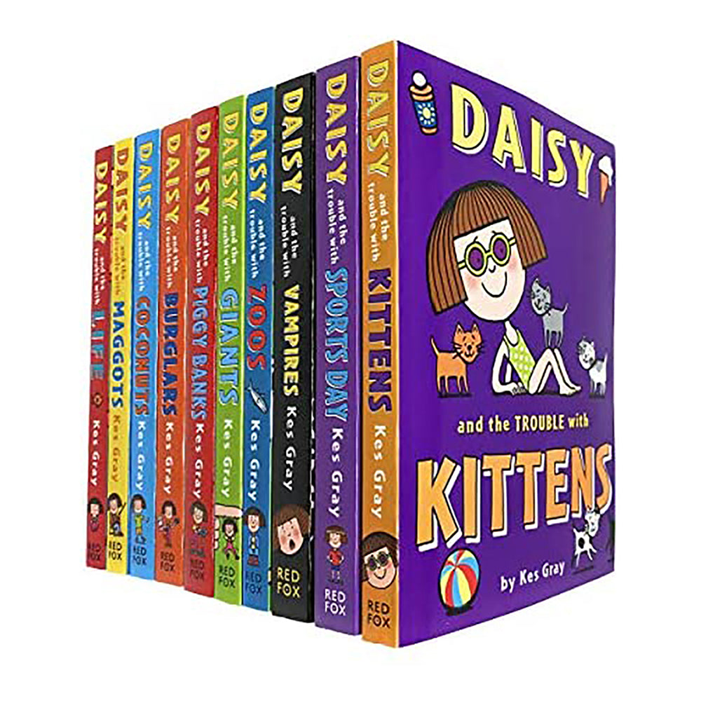 10pc Daisy & The Trouble Collection Kids Reading Book 8y+