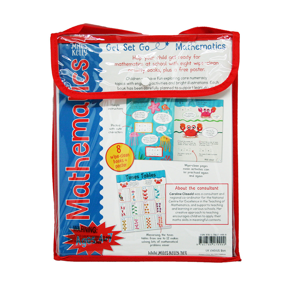 8pc Miles Kelly Get Set Go Mathematics Reading Book 5y+