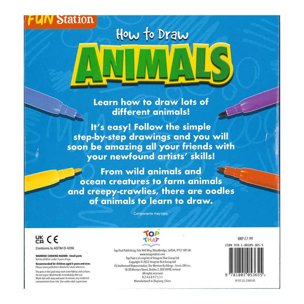 Fun Stations How to Draw Animals Kids Art Craft 5y+