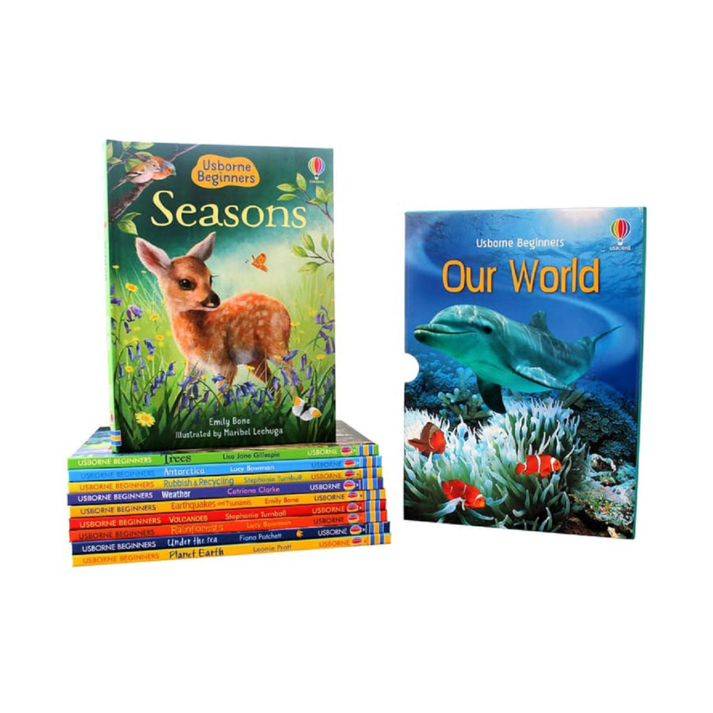 10pc Usborne Our World Kids Reading Book Beginners Box Set 8y+