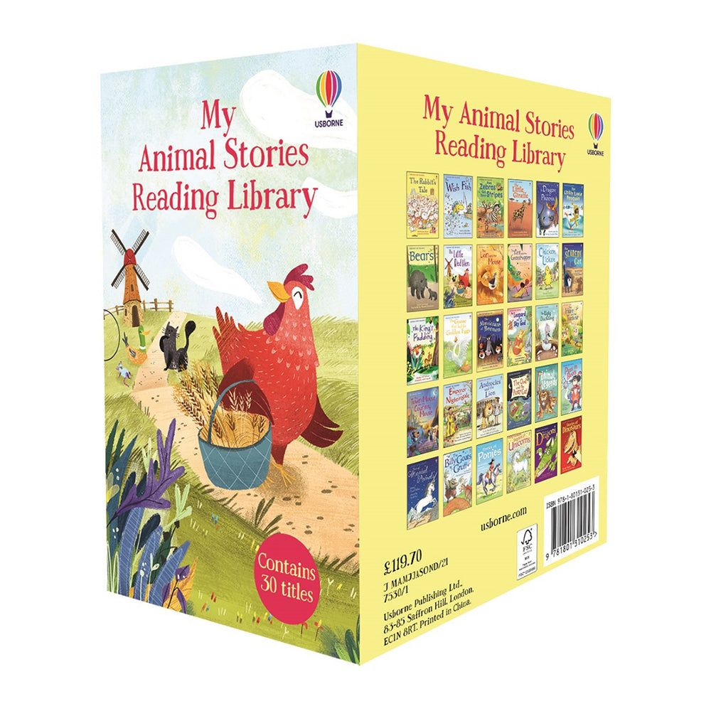 30pc Usborne My Animal Stories Reading Library Book Set