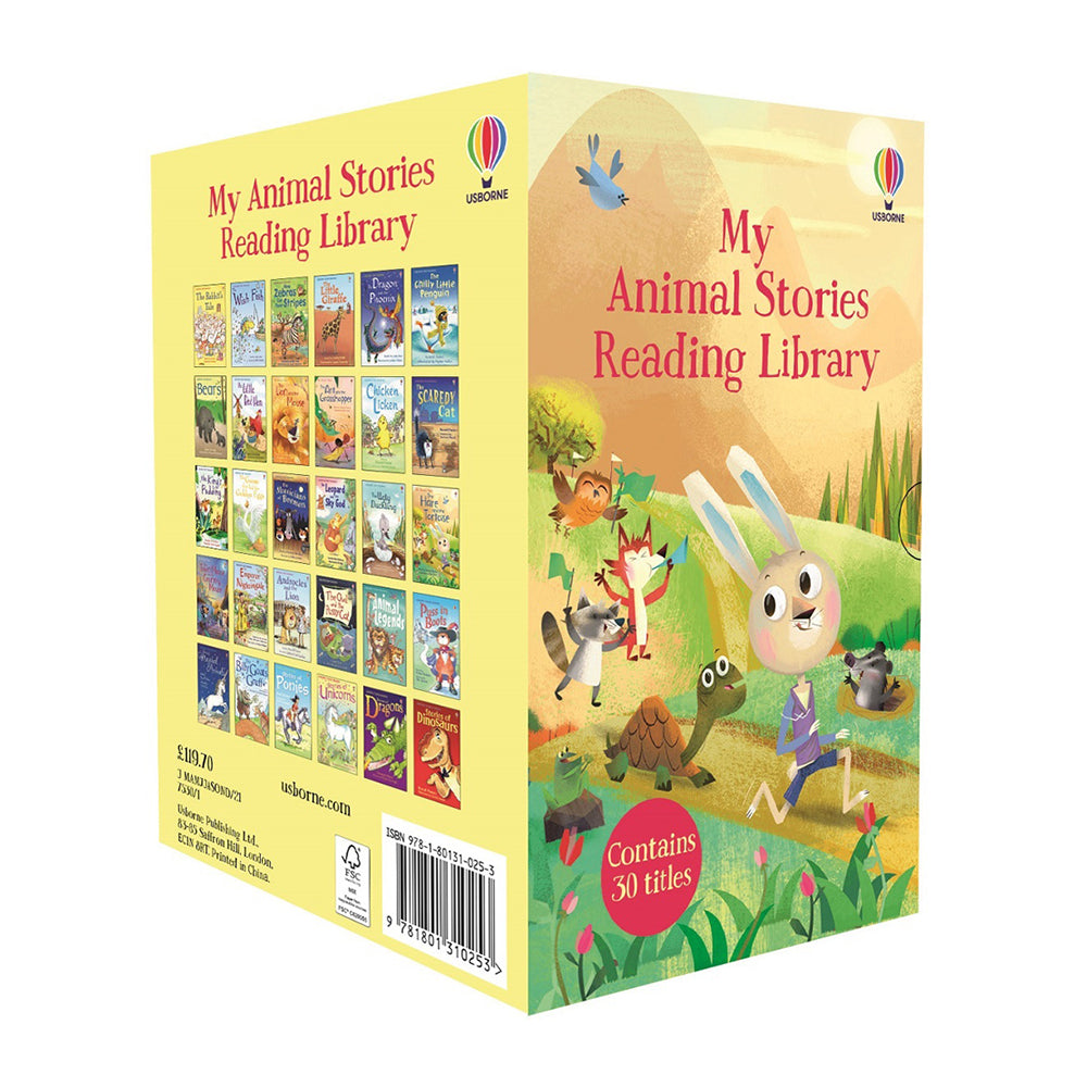 30pc Usborne My Animal Stories Reading Library Book Set