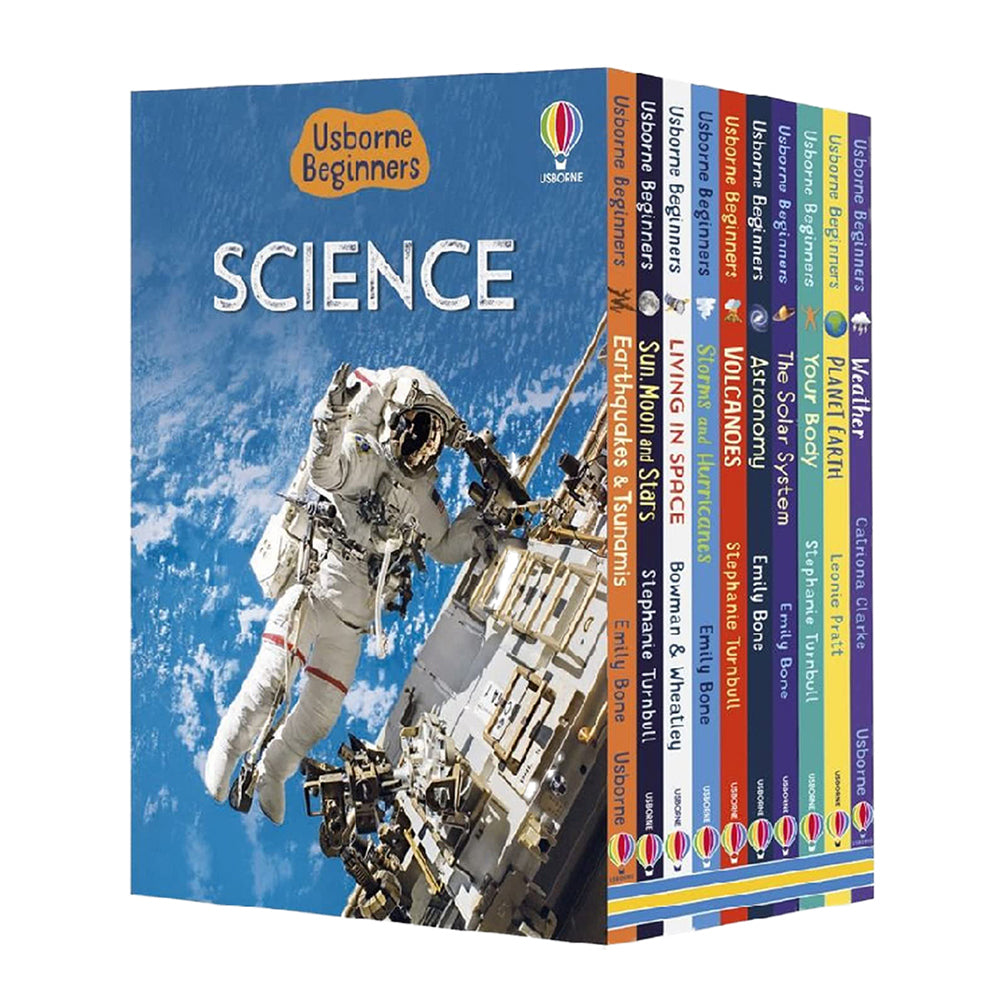 10pc Usborne Beginners Science Book Kids Collection Set 8y+