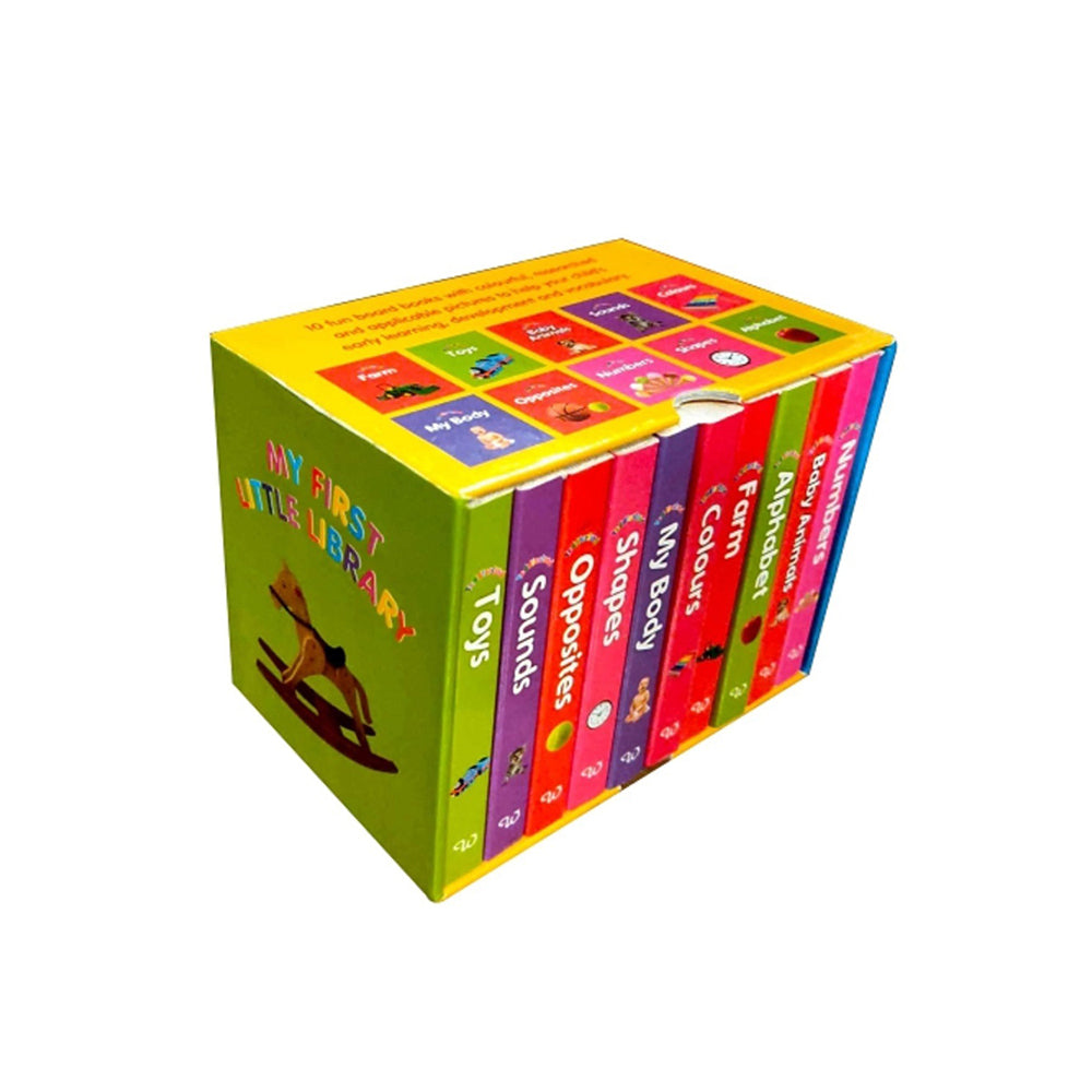 10pc Wilco My First Little Library Kids Fun Board Book Set 18m+