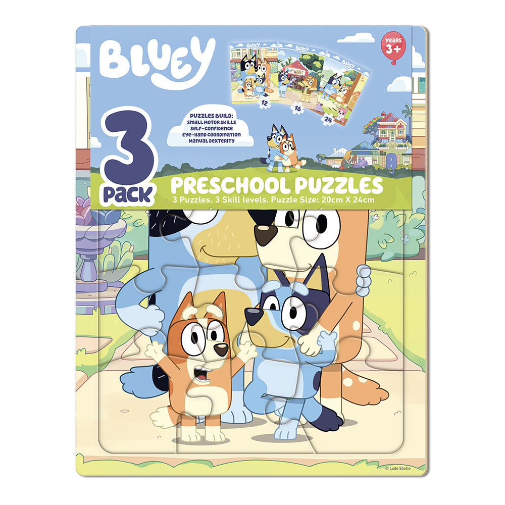 18589-3pk-crown-bluey-frame-tray-kids-childrens-preschool-puzzle-set-20x24cm-3y